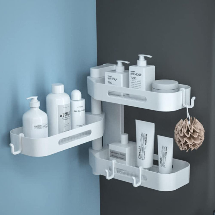 Rebrilliant Arrian Drill / Screw Shower Caddy Wayfair.co.uk